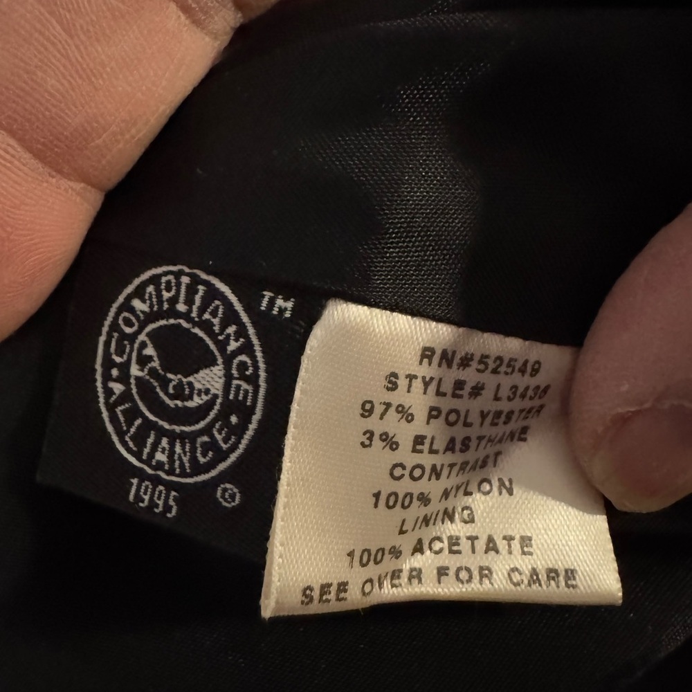 Vintage Laundry by Shelli Segal Strapless Black Cocktail Dress Red Sash 8 - Picture 4 of 8